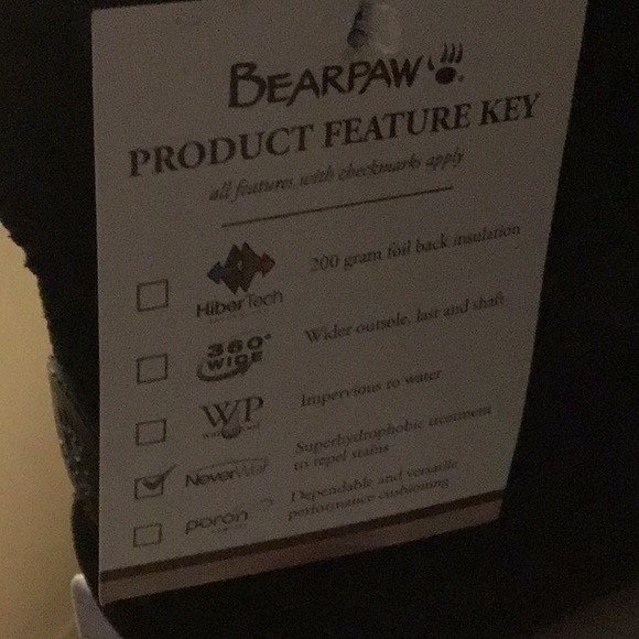 NWT in box black BearPaw boots Heidi II size 9 M - Picture 12 of 15